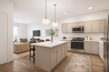 Kitchen island with bar seating